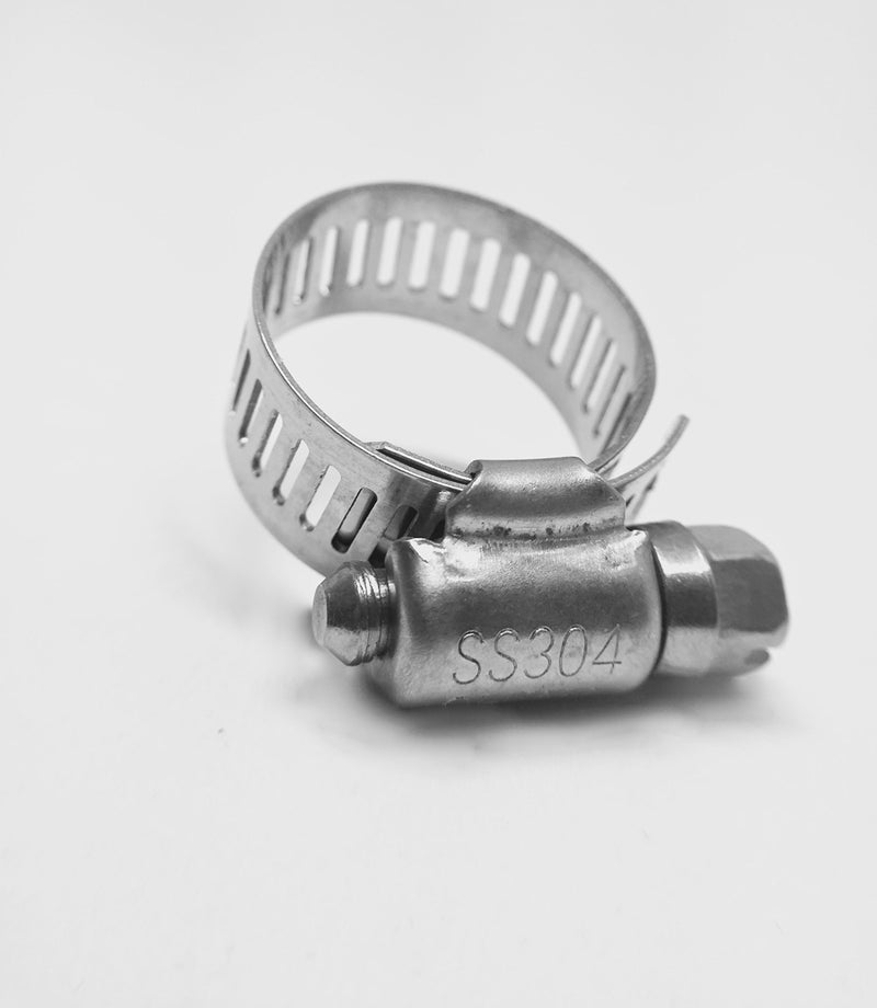 LinkEZ Size #4 (1/4" ~ 5/8") All Stainless Hose Clamp, 1/2" Bandwidth, Pack of 10 - Image 1